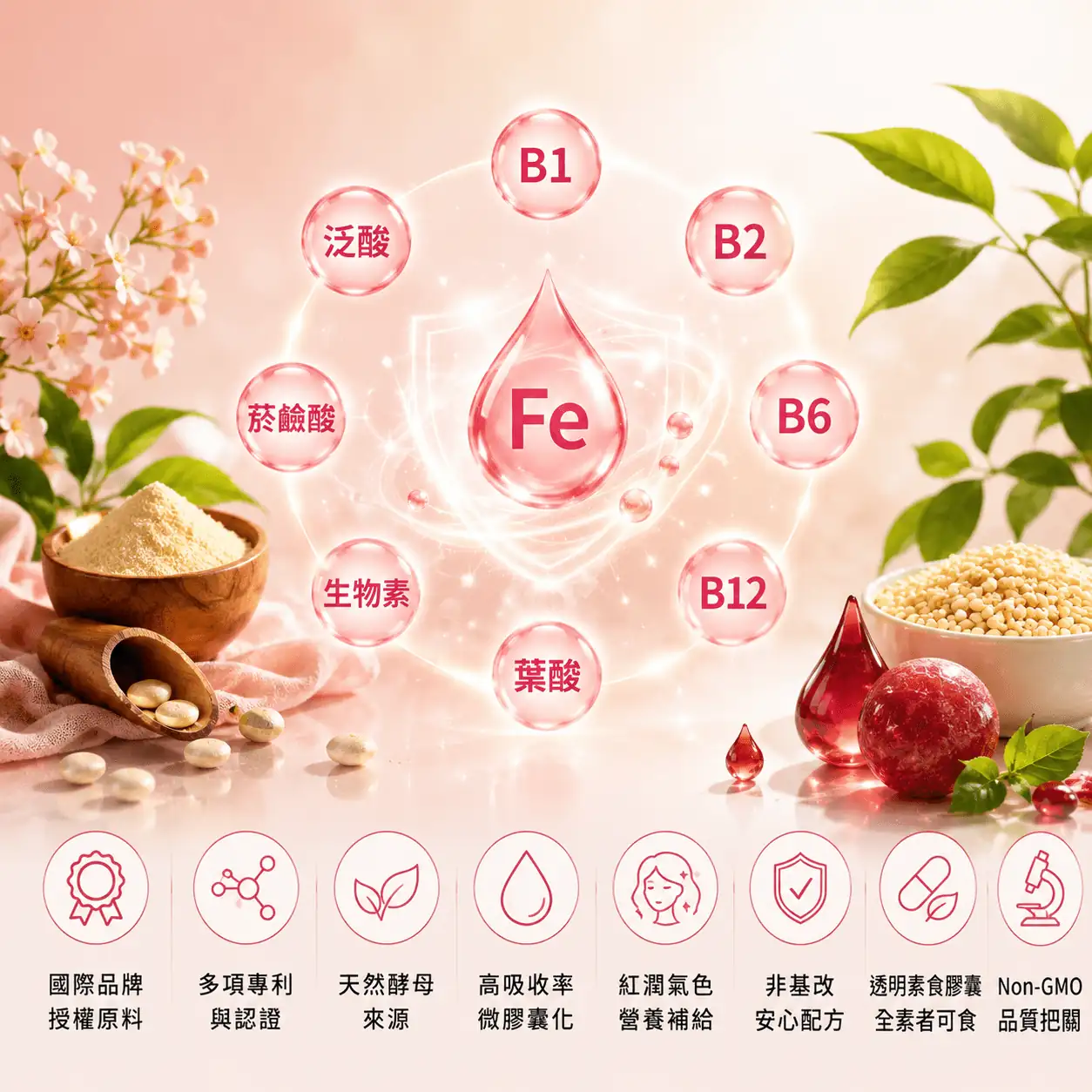 TOPVITA 酵母B群加鐵加硒品牌原料